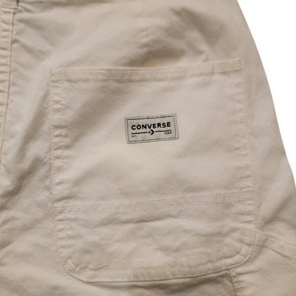Converse White Sz 28 Chino Short Pocket Belt Loop Zipper Fly Casual Skater EUC - Picture 5 of 8